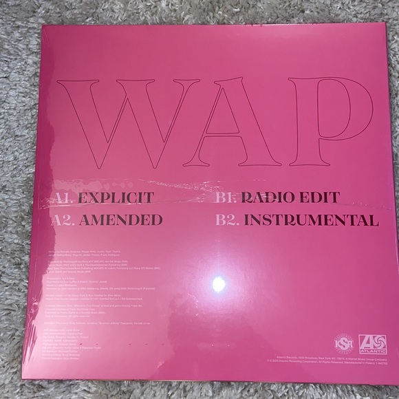 Signed Cardi B Pink Vinyl Wap - Picture 2 of 2